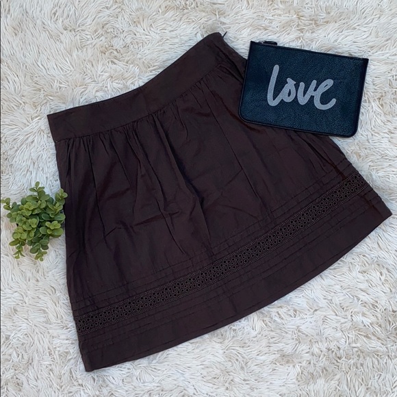 LOFT Dresses & Skirts - Loft Eyelet Skirt 💗 Brown